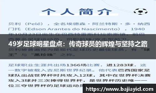 49岁足球明星盘点：传奇球员的辉煌与坚持之路